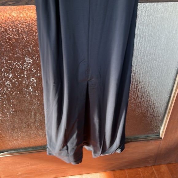 All Saints Charlie Black Midi Slip Dress stretch sleeveless removable straps 10 - Picture 10 of 11